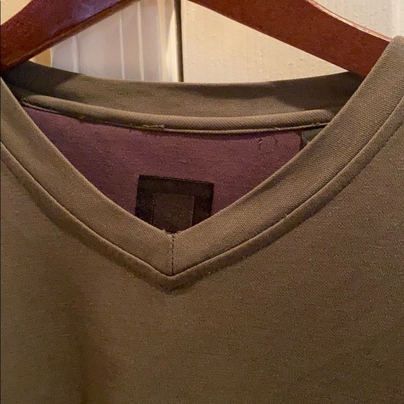 SQWEAR DARK OLIVE V-NECK POLYESTER PULLOVER SZ XL - Picture 2 of 10
